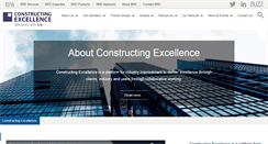 Desktop Screenshot of constructingexcellence.org.uk