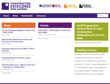 Tablet Screenshot of hertsandbeds.constructingexcellence.org.uk